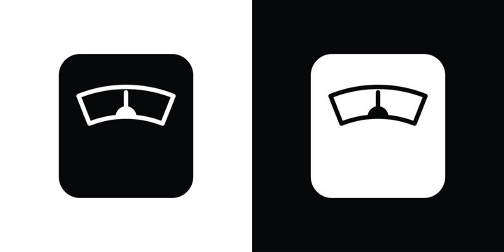 Weight scale icon