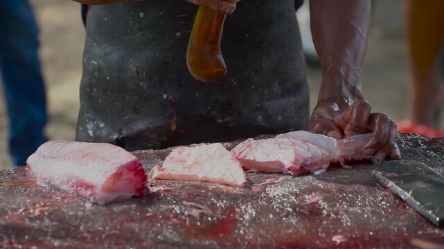 seafood at Aceh's traditional market