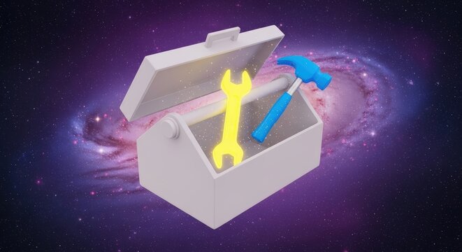Tools in Open Box Cosmic Background.