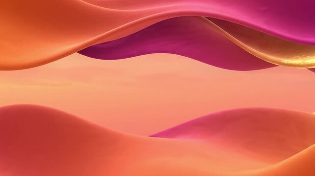 Abstract Fluid Waves Background with Smooth Gradient Motion and Soft Vibrant Colors for Dynamic Visual Compositions