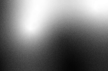 Abstract Black White Grainy Gradient Background with Soft Glow Noise Texture Wallpaper Design  © Amirul
