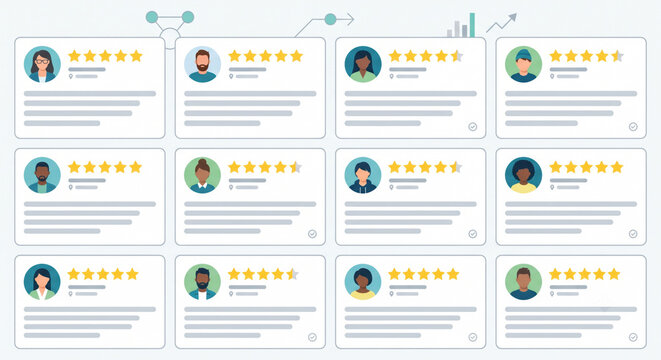 Social proof wall: ratings, testimonials, UGC and reviews reduce friction; trust lifts BOFU conversion.