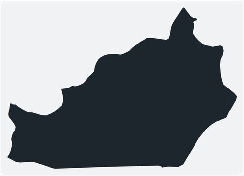 Semnan, IR, Iran map. Just a simple border map. Shape of the region. Blank boundary outline. Vector illustration.