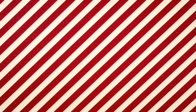 Red and White Diagonal Stripes Pattern  Candy Cane Christmas Background Texture