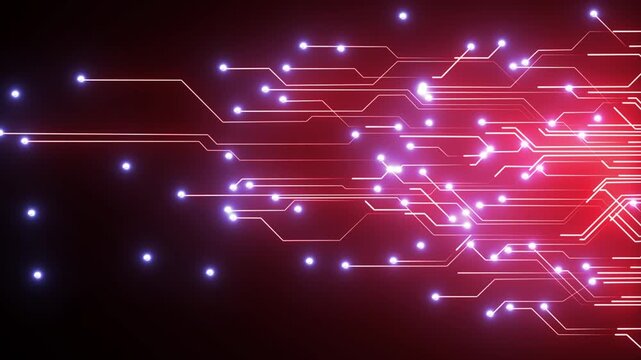 Abstract structure circuit computer cube technology business background. Vector art. and animation. 4k video