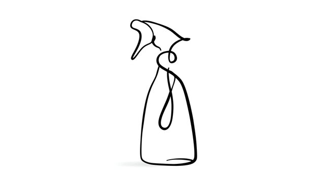 Spray bottle icon on white background.