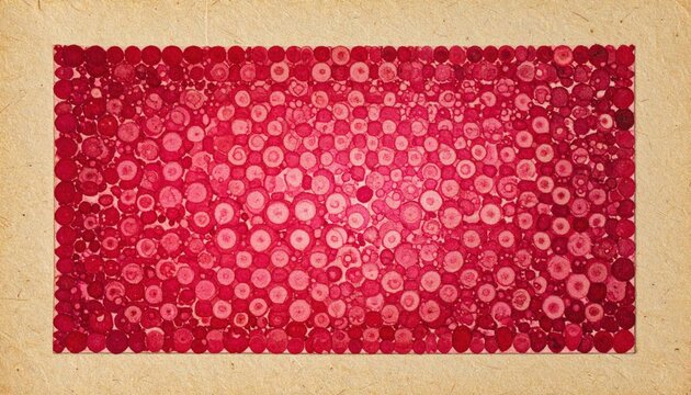 Seamless Red Circles Pattern on Textured Background - Abstract Design