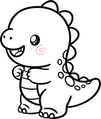 Cute dinosaur character illustration  © YEJI LEE