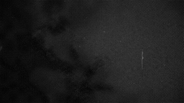 Animated Halftone Grunge Texture Overlay 4K, Retro Noise Grain Background, Vintage Film Texture Loop, Distressed Grunge Pattern, Dust and Scratch Overlay for Video Editing