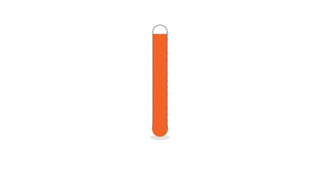 Thermometer Temperature Rising Mercury Animation Heat Warning Loop