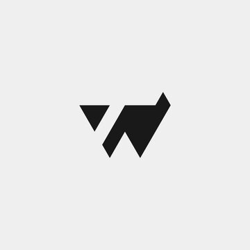 TW monogram logo in black and white contemporary style..