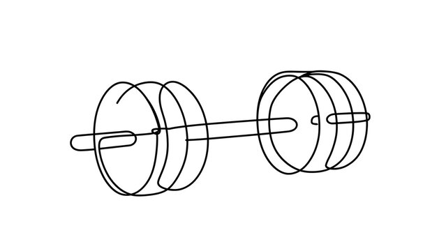 Two wooden barrels connected by a rod white background.