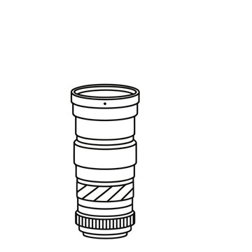 Camera Lens Outline