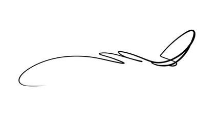 Naklejka premium Elegant handwritten signature on white background.