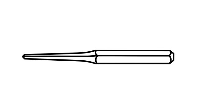 Precision screwdriver isolated on white background.