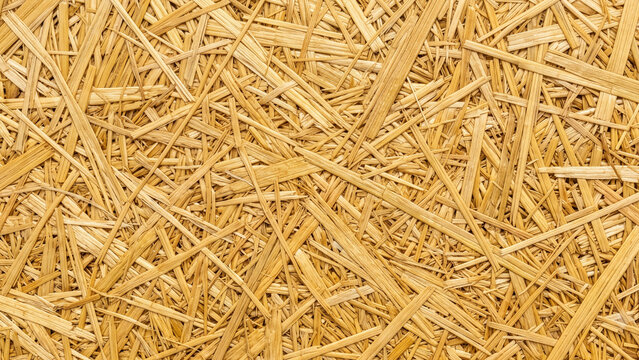 Pressed wood strand osb board texture background