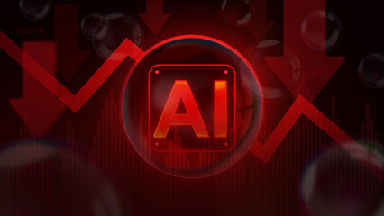 Artificial intelligence crashes market technology stock © Jira