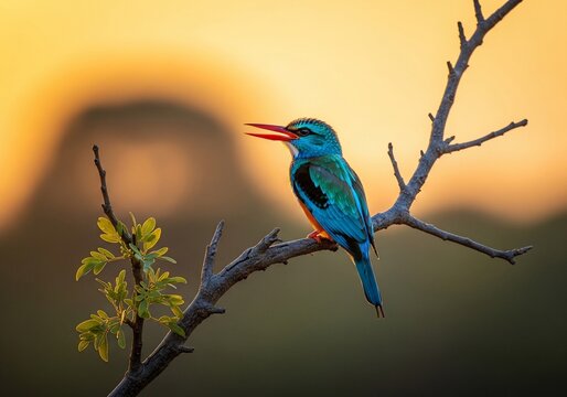 Twilight Jewel on a Branch