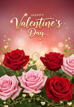 Crimson & Rose: A Valentine's Bloom