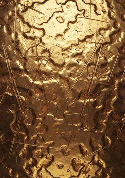 Gilded Ripples: A Liquid Metal Dreamscape