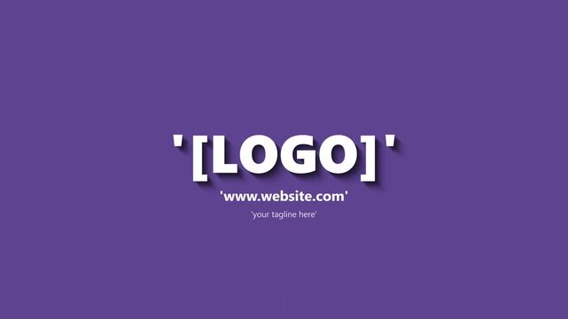 Animation of Search Bar Transforming into a Modern Business Logo Reveal