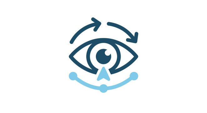 Visual monitoring and eye tracking data analysis icon