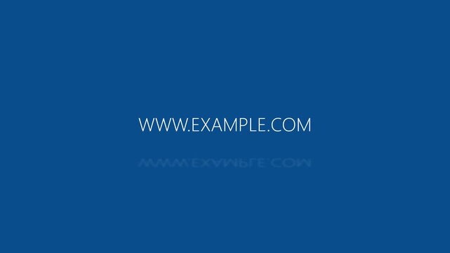 Animated Text Reveal and Website Address on Modern Background