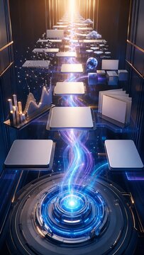 Vertical digital artwork illustration creative design
