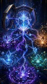 Vertical digital artwork illustration creative design