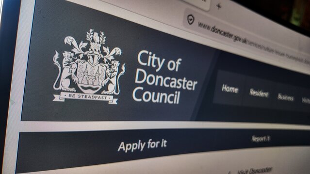 a computer screen with city of Doncaster council website displayed
