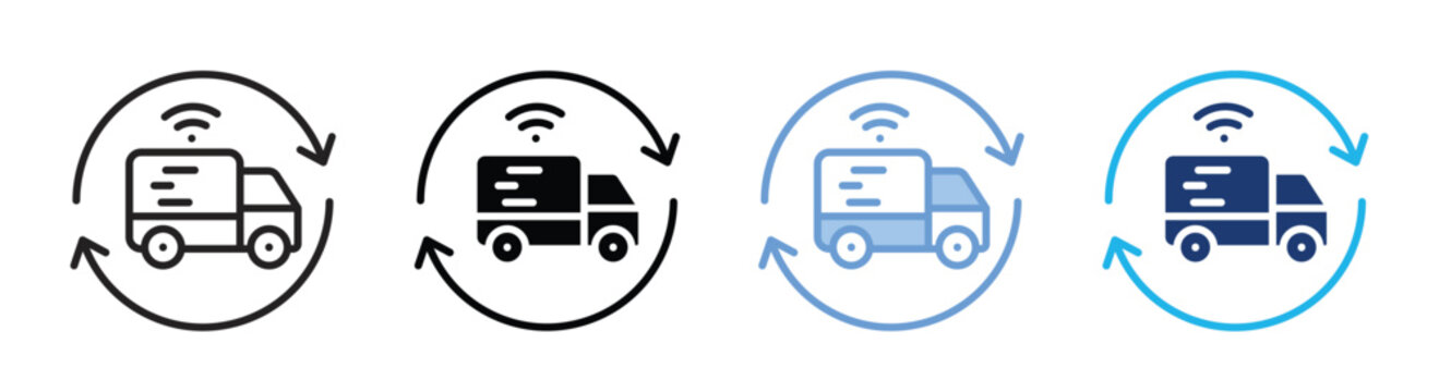 Autonomous icon set multiple style collection