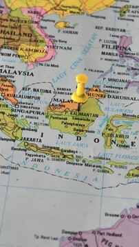 Map of Kalimantan Island
