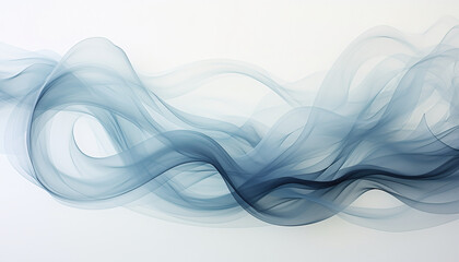 Fototapeta premium Smoke wave design element abstract.