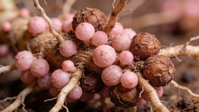 Closeup view of biological control agents for pest management in agriculture