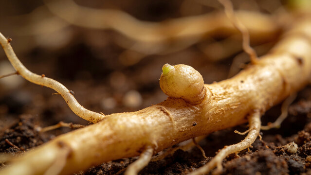 Exploring the role of biological control in agriculture with a closeup of a root system