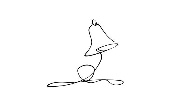 Minimalist line art cat white background.