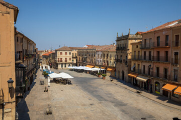 Fototapeta premium Panoramic view of the Plaza Mayor in Ciudad Rodrigo, Salamanca, Spain
