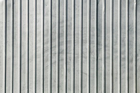 metal profile gray fence background