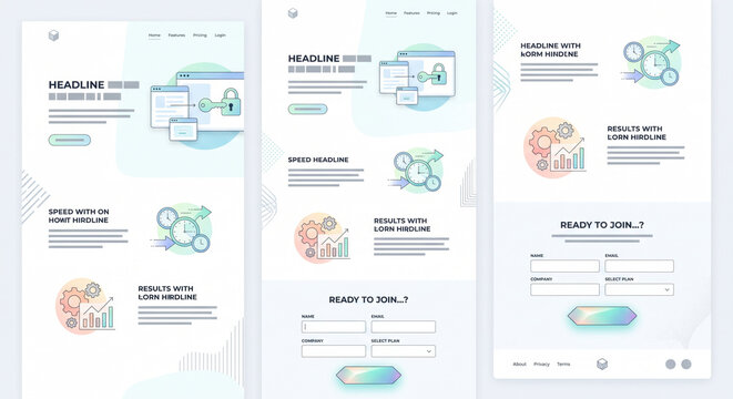 Buyer journey flow: landing pages, forms, drip emails; personalization and dynamic CTA increase CVR.