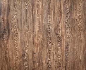 Fototapeta premium Rustic brown wood texture with visible grain pattern background material structure backdrop interior woodgrain