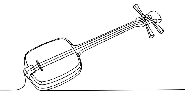 Traditional Korean instrument on white background.