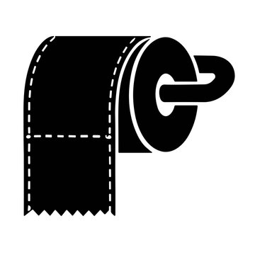 vector illustration of a toilet paper roll