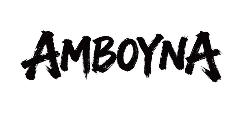 AMBOYNA Handwriting