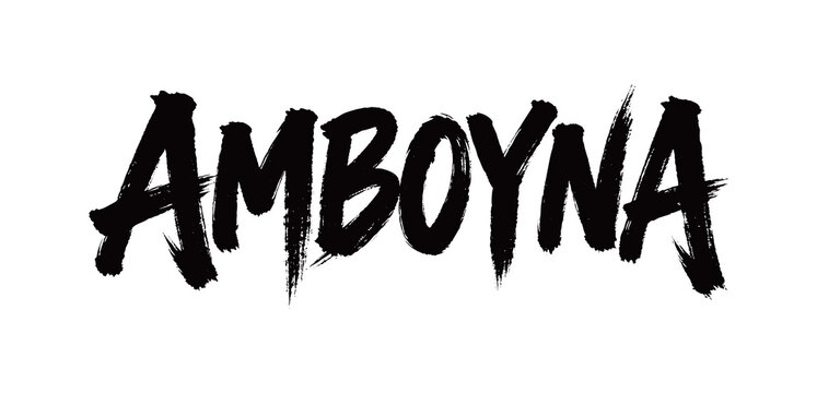 AMBOYNA Handwriting