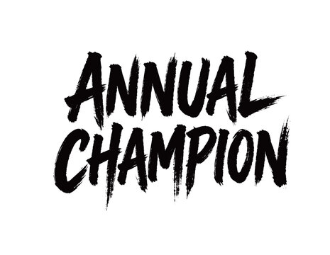 ANNUAL CHAMPION Handwriting