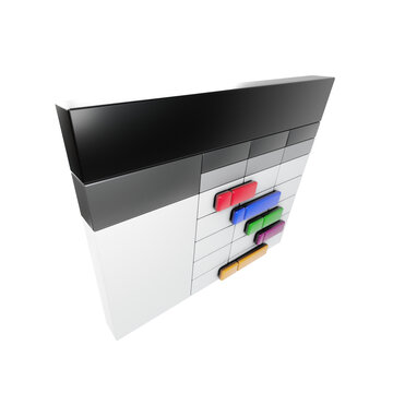 3d icon gantt chart