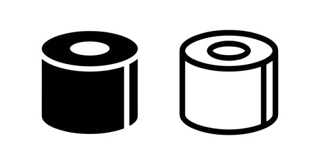 Sushi roll icons for Japanese cuisine and restaurants © liubomir118809