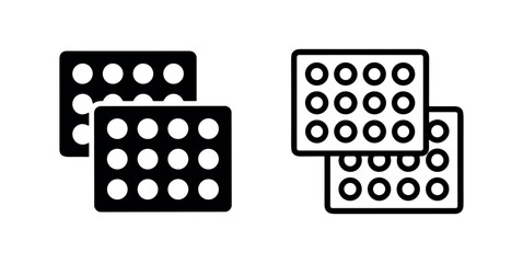 Naklejka premium Biscuit Cracker Pattern Icons