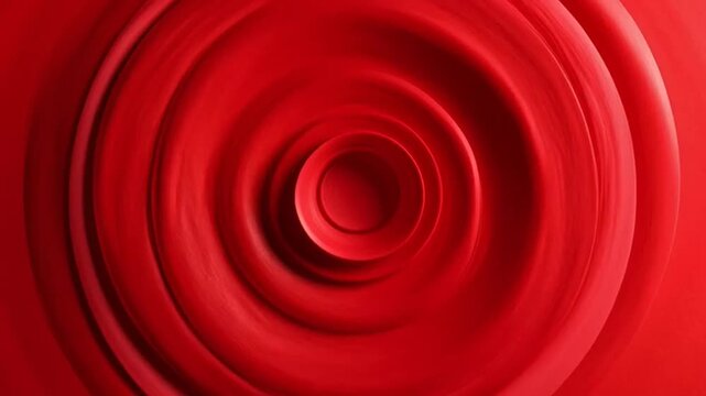 Red concentric circles pattern background.