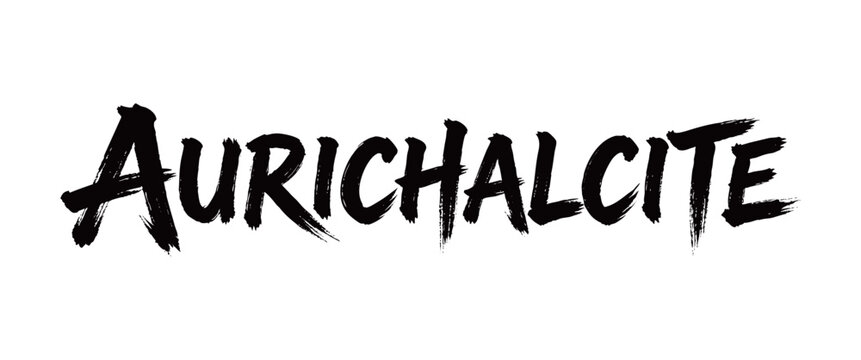 AURICHALCITE Handwriting